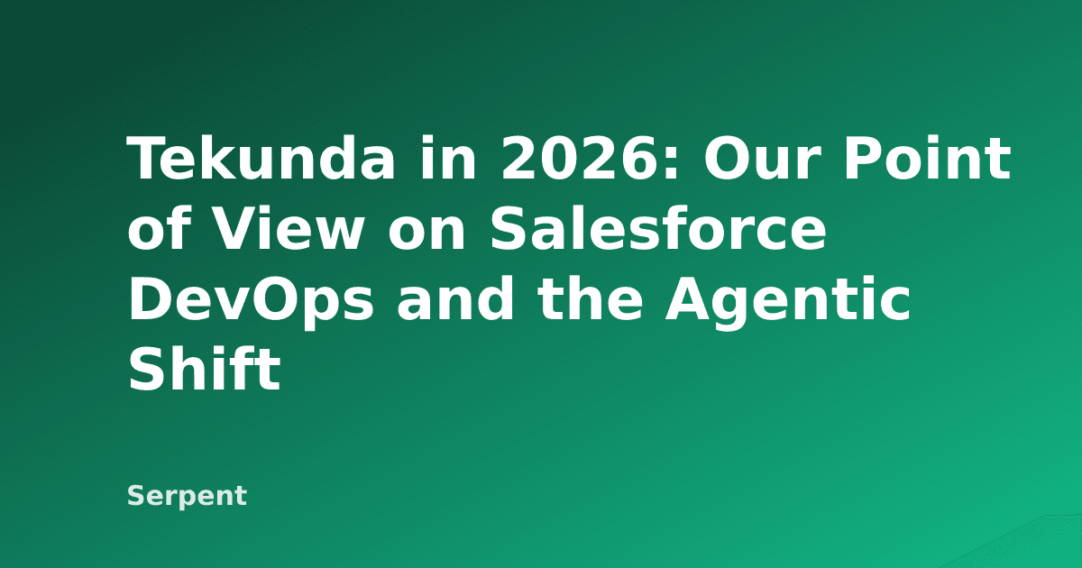 Tekunda in 2026: Our Point of View on Salesforce DevOps and the Agentic Shift